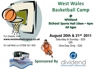 West Wales Basketball Training Camp - Carmarthenshire and Pembrokeshire